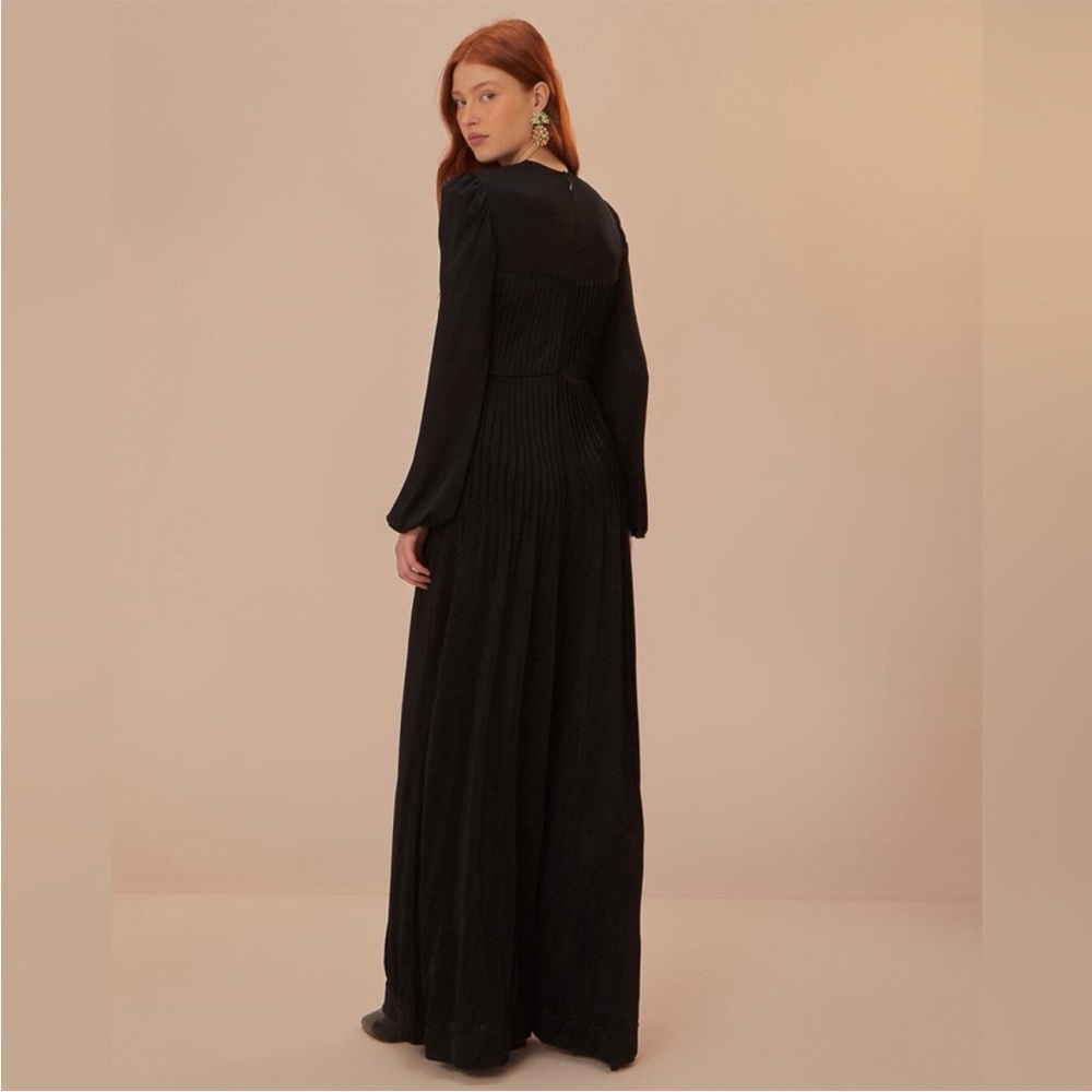 FARM Rio Black Long Sleeve Knot Jumpsuit - Picture 5 of 9